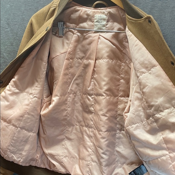 We The Free Brown Bomber Vegan suede oversized Jacket - Picture 7 of 8